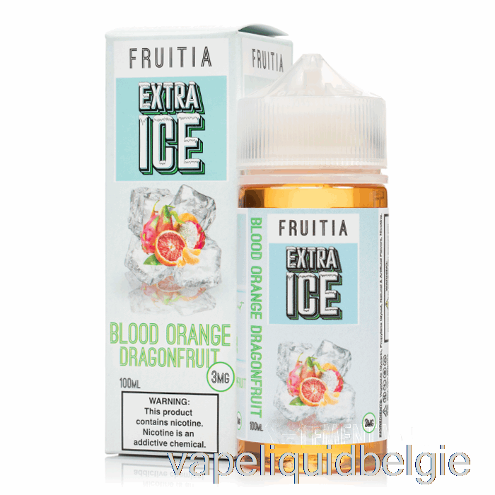 Vape Vloeistof Bloedsinaasappel Drakenfruit - Extra Ijs - Fruitia - 100ml 3mg